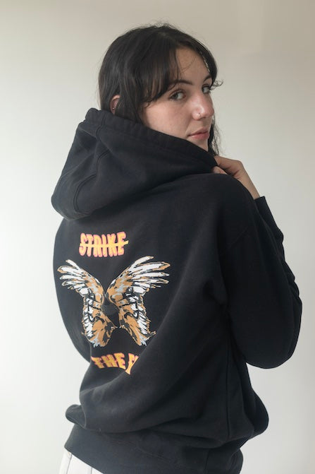 STF front and back, Double Angel Wings Unisex Hoodie