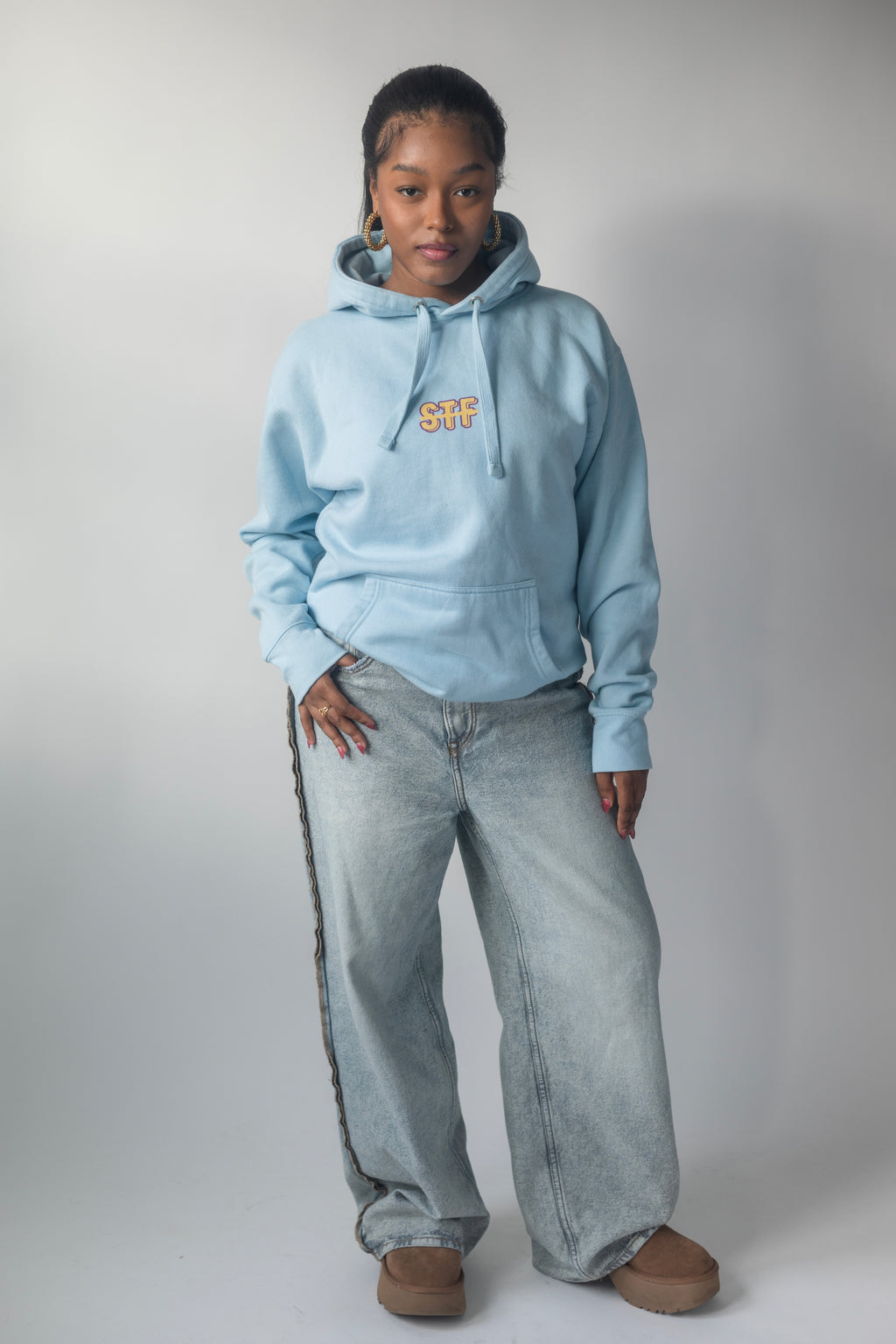 STF front and back, Double Angel Wings Unisex Hoodie