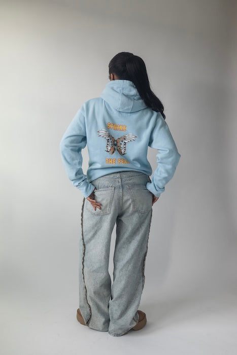 STF front and back, Double Angel Wings Unisex Hoodie