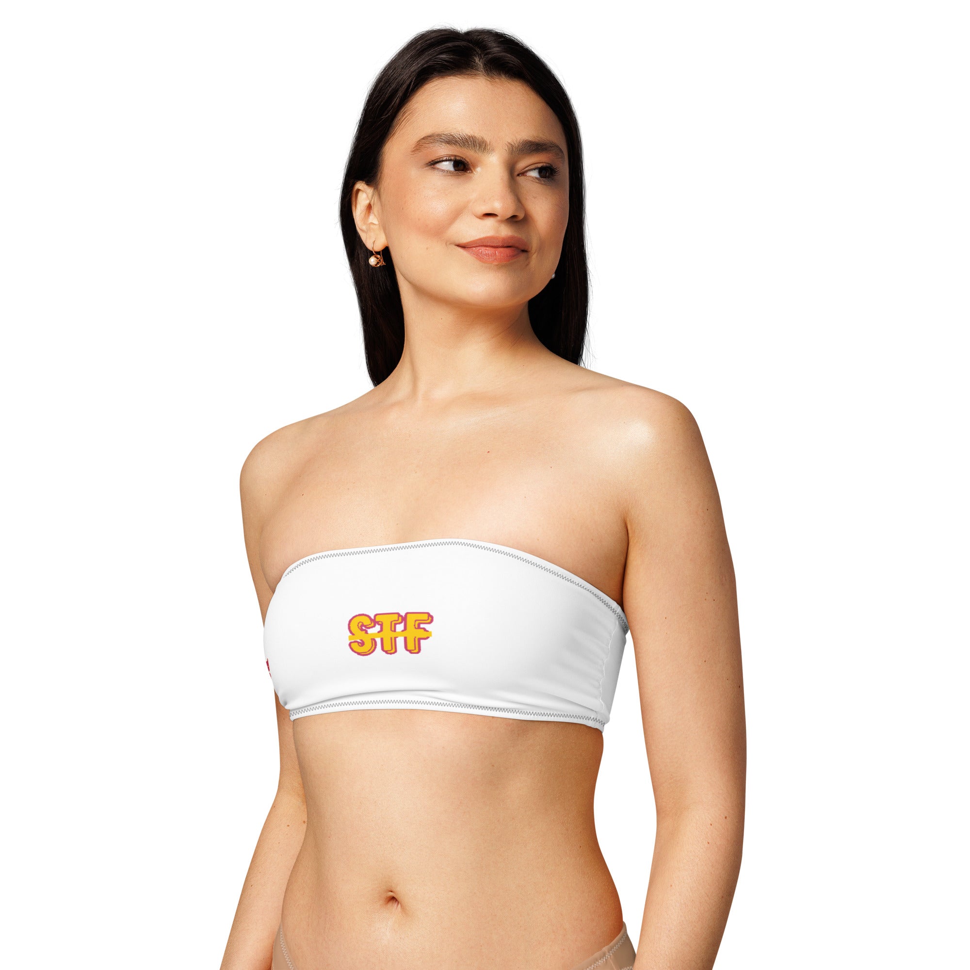 STF Summer Recycled bandeau bikini top