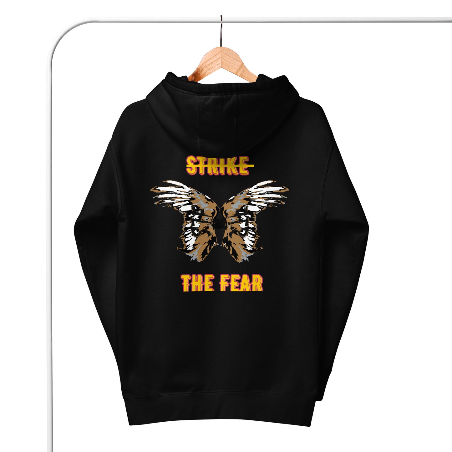 STF front and back, Double Angel Wings Unisex Hoodie