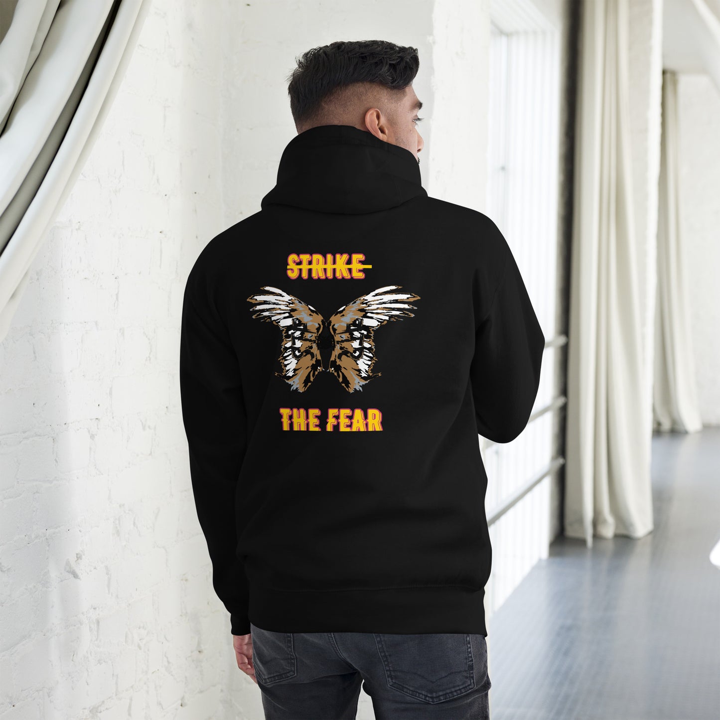 STF front and back, Double Angel Wings Unisex Hoodie