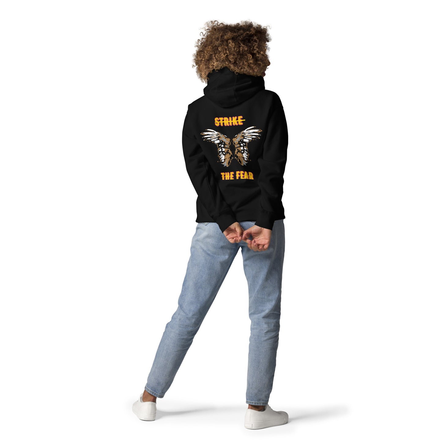 STF front and back, Double Angel Wings Unisex Hoodie