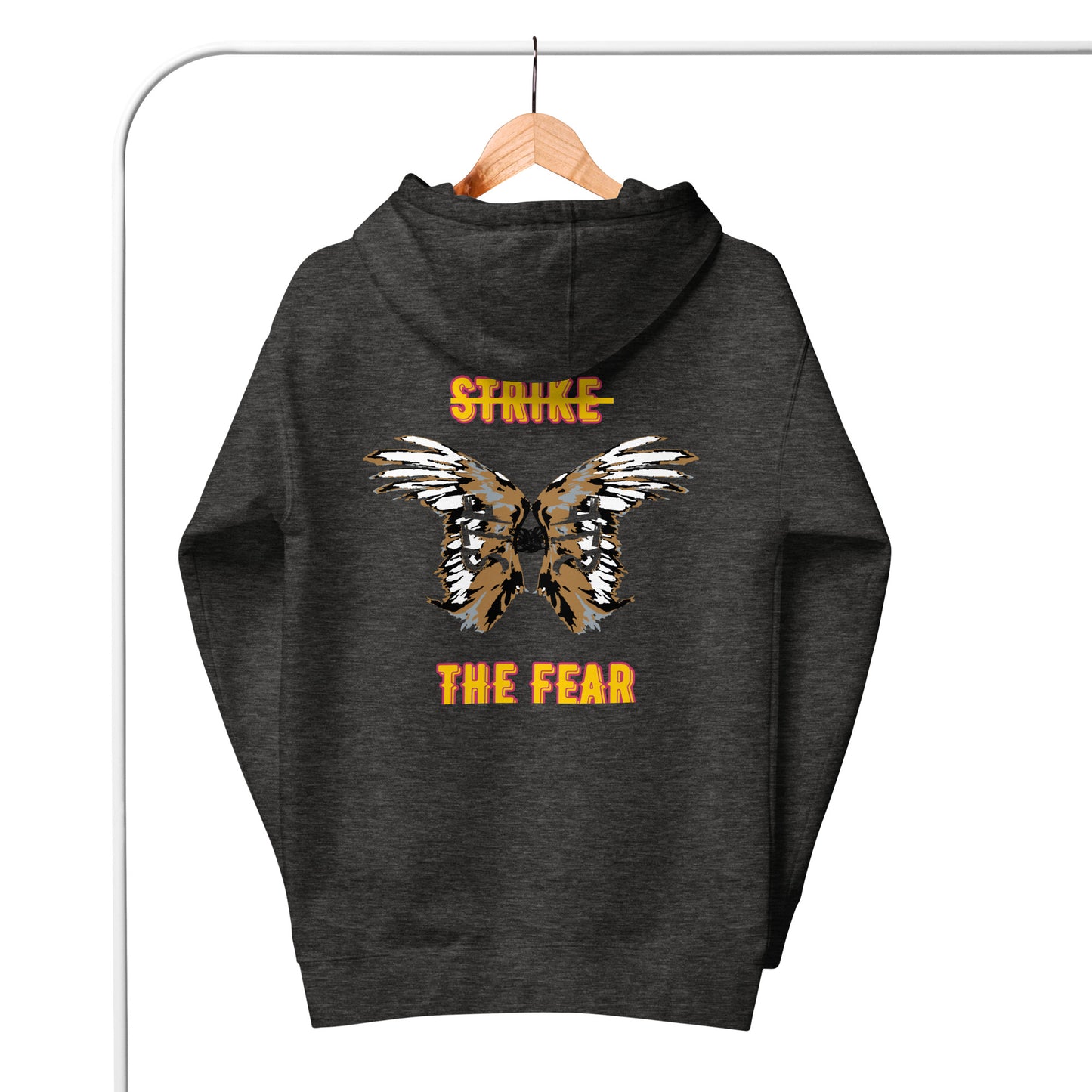 STF front and back, Double Angel Wings Unisex Hoodie