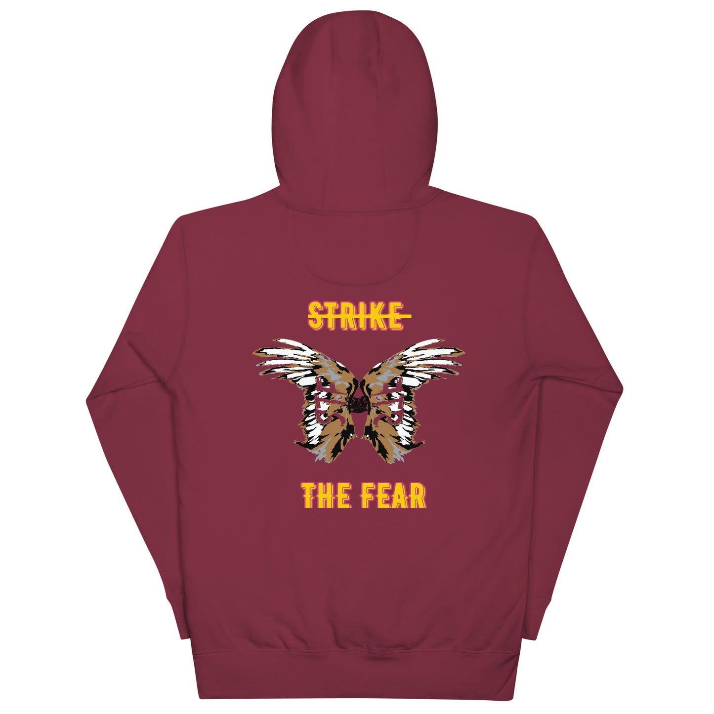 STF front and back, Double Angel Wings Unisex Hoodie