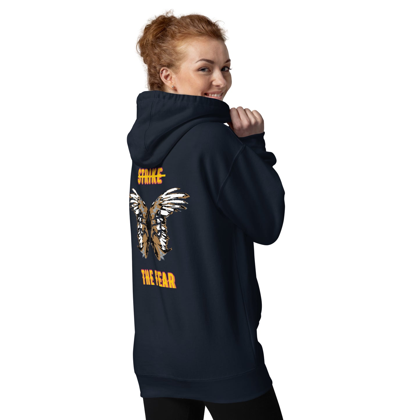 STF front and back, Double Angel Wings Unisex Hoodie